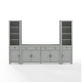 thumbnail image 6 of Crosley Furniture Tara 3-Piece Modern Farmhouse Sideboard Buffet Cabinet And Bookcase Set with Storage, 6 of 15