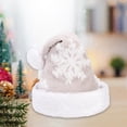 thumbnail image 3 of Christmas Hat Headgear Santa Claus Hat for Winter Dress up Stage Performance Gray, 3 of 8