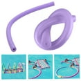 thumbnail image 2 of Yibooy Flexible Learn Swimming Pool Noodle Water Float Floating Aid (Hollow Purple, 2 of 7