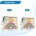 thumbnail image 4 of FORMRS 15-15.6 inch Laptop Sleeve Case Soft Carrying Quilted Computer Bag Cover, Beige Rainbow, 4 of 7