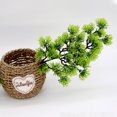 thumbnail image 3 of Agujas de pino artificiales no tóxicas, 4 piezas de vegetación de seda de alta calidad para decoración interior y exterior, plástico ecológico con apariencia realista y función lavable reutilizable, 3 of 5