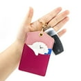 thumbnail image 5 of PU ID Protection Cover Elevator Card Pendant Package Key Holders Credit Card Case Keyring Work Card Animal Card Holder TEDDY, 5 of 8