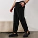 thumbnail image 5 of Ceisia Men's Trendy Solid Color Gift Elastic Waist Straight Leg Suit Pants with Slanted Pockets, 5 of 7