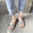 thumbnail image 2 of Vedolay Cute Sandals for Women Women's Summer Dressy Platform Sandals, Casual Comfort Low Wedge Heels,Silver 8.5, 2 of 5