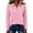 30# Pink, variant on Womens Long Sleeve Polo Shirts V Neck Collared Button Down Shirt | Polo Shirts,V Neck, Collared, Button Down Pink XL