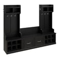 thumbnail image 1 of Woodland Entryway Storage Set with Doors in Black Suede Oak - Engineered Wood, 1 of 8