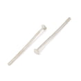 thumbnail image 2 of 100pc Brass Flat Head Pins for Jewelry Making Platinum 17 Gauge 30x1.2mm Head: 3mm, 2 of 3