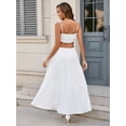 thumbnail image 5 of Vestido largo XinFsh Summer Spaghetti sin espalda con recorte en la espalda, blanco, 5 of 5