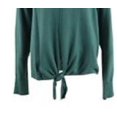 thumbnail image 3 of Style & Co Women's Tie-Front Sweater Green Size Medium, 3 of 3