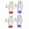 thumbnail image 1 of Water Dispenser Replacement Push Type White Plastic Tap Faucet 4 Pcs, 1 of 1