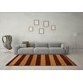 thumbnail image 3 of Ahgly Company Indoor Rectangle Oriental Orange Modern Area Rugs, 7' x 10', 3 of 4