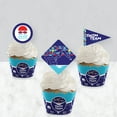 thumbnail image 3 of Big Dot of Happiness Making Waves - Swim Team - Cupcake Decoration - Swimming Party or Birthday Party Cupcake Wrappers and Treat Picks Kit - Set of 24, 3 of 6