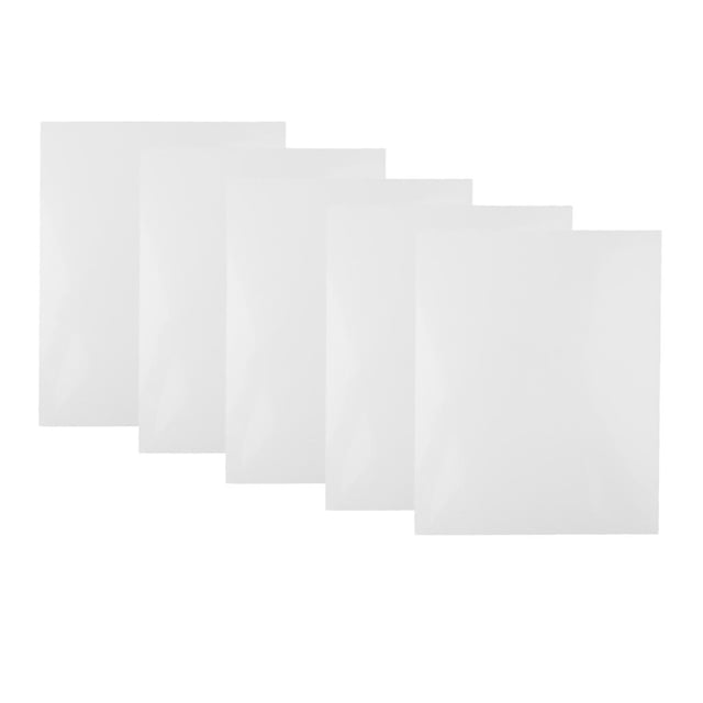 5 piezas de película de plástico ABS blanco 200x250x0,5 mm para aficionados, modelo HO / OO perfke Modelos de placa artesanal