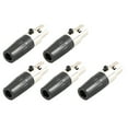 thumbnail image 1 of XLR Female Connector XLR Connector, 5Pcs Audio Connector, For Microphones, 1 of 8