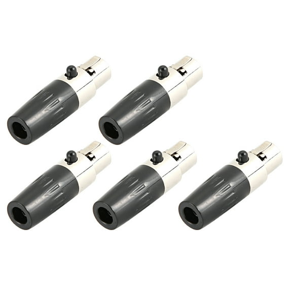 XLR Female Connector XLR Connector, 5Pcs Audio Connector, For Microphones
