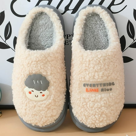 

Cathalem Mens Slippers Size 12 Wide Width Mens Couple Models Cotton Slipper Autumn Winter Relaxed Fit Memory Foam Men Slippers Grey 10