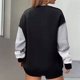 thumbnail image 3 of Gibobby Sudaderas para mujer oferta Sudadera de Manga Larga para Mujer de Gran tamaño de otoño de Talla Grande(Negro,XG), 3 of 5