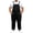 Black, variant on Men's Big & Tall Denim Bib Overalls, Adjustable Metal Buckle Suspenders Loose Straight Leg Jumpsuit with Chest & Side Pockets for Work Daily Casual Wear