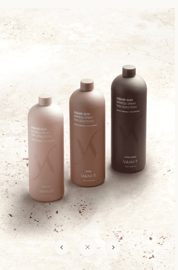 Vani-T Liquid Sun Express Spray Tan Solution - Dark