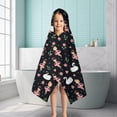 thumbnail image 6 of Ballerina Princess Swan Pattern Hooded Bath Towel，50"x30" for Ages 3 To 12 Kids, Quick Dry Lightweight Soft Microfiber Hood Beach Towel Cover Up for Kids, 6 of 7