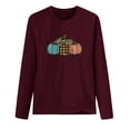 thumbnail image 3 of EQWLJWE Chemises à Manches Longues pour Femmes Tsummer C'est l'Automne Yall Femme Col Rond Imprimé Pull Tops Blouse à Manches Longues Vêtements d'Automne pour Femmes, 3 of 4
