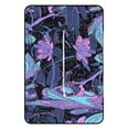 thumbnail image 3 of Purple Flowers Waterproof Picnic Blanket with Foldable Zipper, Suitable for Outdoor Use, Suitable for Travel, Camping, Beaches, Parks, Grasslands, Picnic Blanket Accessories, 3 of 8