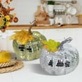 thumbnail image 1 of Fiudx Adorno de Calabaza de Cristal con Espejo, Decoración Única para Fiesta de Halloween, Pantalla de Luz Reflectante, Accesorio de Fotografía Multiusos, Elegante Adición a La Decoración Del Hogar,, 1 of 7