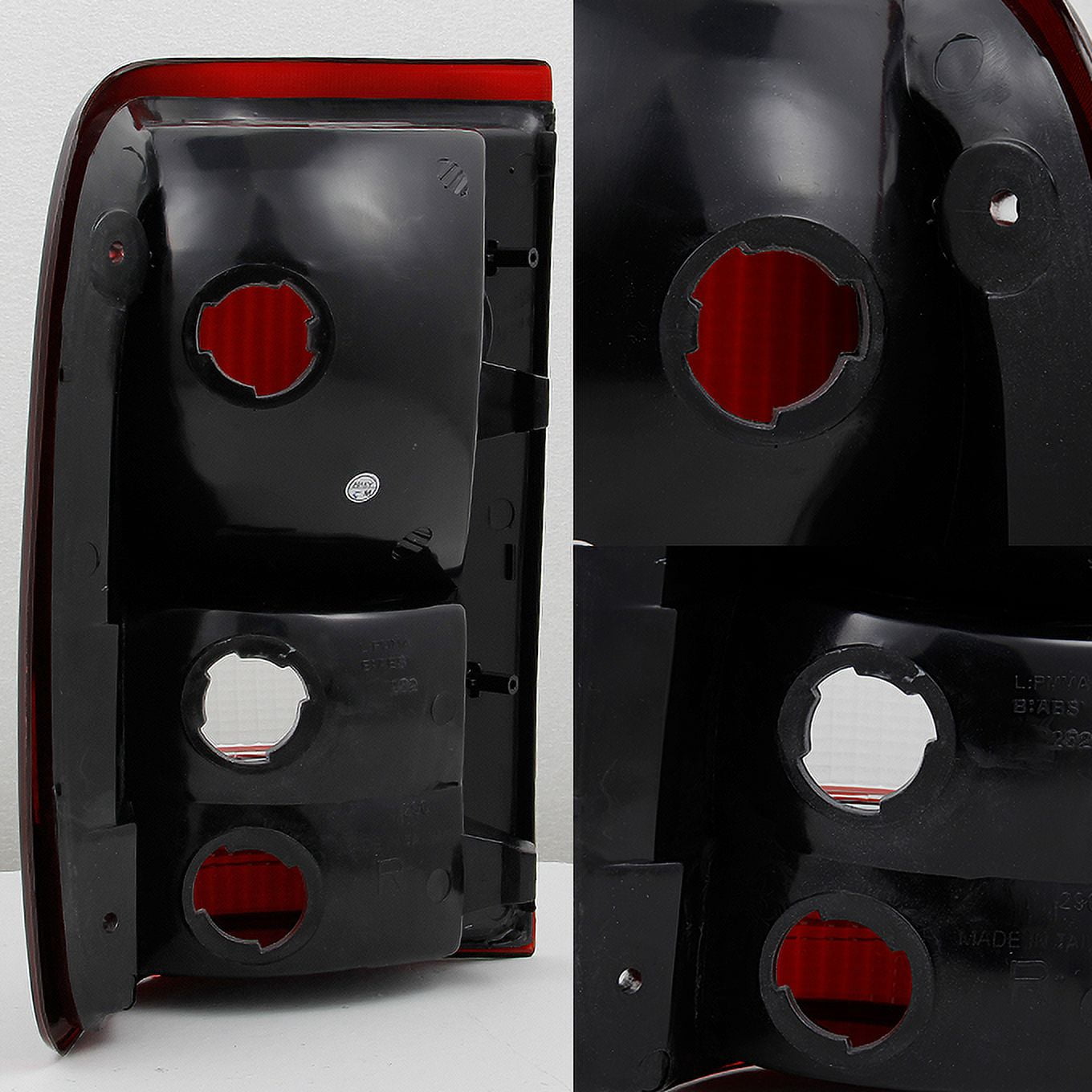 AKKON - For 1993-1997 Ford Ranger Pickup Truck Dark Red Rear Tail Light Brake Lamps Replacement Pair Left + Right Set