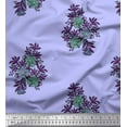 thumbnail image 1 of Soimoi Rayon Fabric Leaves & Floral Block Print Sewing Fabric Yard 42 Inch Wide, 1 of 3