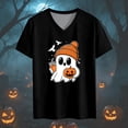 thumbnail image 4 of mgoYE Halloween Womens Shirt Ghost T Shirt Funny Cute Short Sleeve Tops Women's T Shirt S, 4 of 5