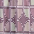 thumbnail image 4 of Designart 'Purple Pink Desing Retro Pattern' Mid-Century Modern Curtain Panel, 4 of 5