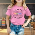 thumbnail image 2 of TSADFHJI Fall Clothing Girl Shirts Size 14-16 Preppy Girl Shirts Size 7-8 Tie Dye Fall Kid Back to School Season Cute Graphic Print Round Neck Short Sleeve Tee Summer Casual T Shirt Tops 12-13 Years, 2 of 4