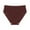 Coffee, variant on Akafmk Plus Size Underwear for Women High Waisted Cotton Briefs Solid Color Patchwork Briefs Knickers Bikini Underpants Comfortable Breathable Underwear Panties, Sizes XS-2XL