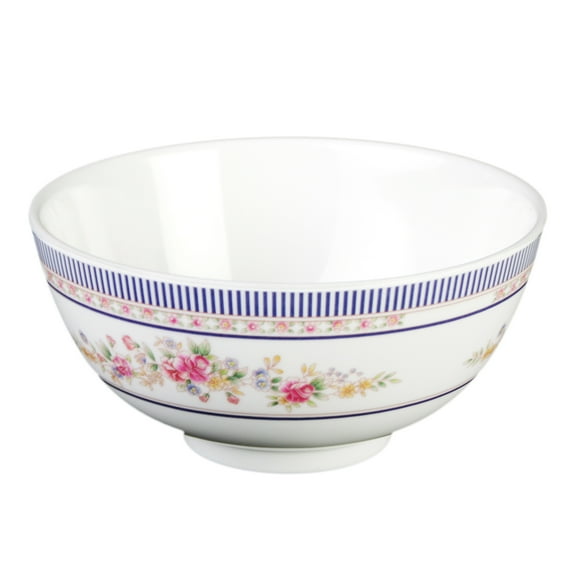 Excellante Rose melamine dinnerware collection 9 oz, 4 3/8" rice bowl, comes in dozen