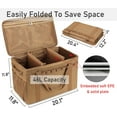 thumbnail image 2 of Tactical Camping Storage Bag - 46L Utility Tote Bag Trunk Organizer (Coyote Brown), 2 of 6