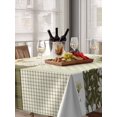 thumbnail image 6 of Spring Floral Table Cloth, Waterproof Tablecloth for Rectangle Tables, Yellow Flowers Botanical Patchwork Grid Bohemia Reusable Washable Fabric Table Cover for Restaurant Kitchen Dining 60"x102", 6 of 9