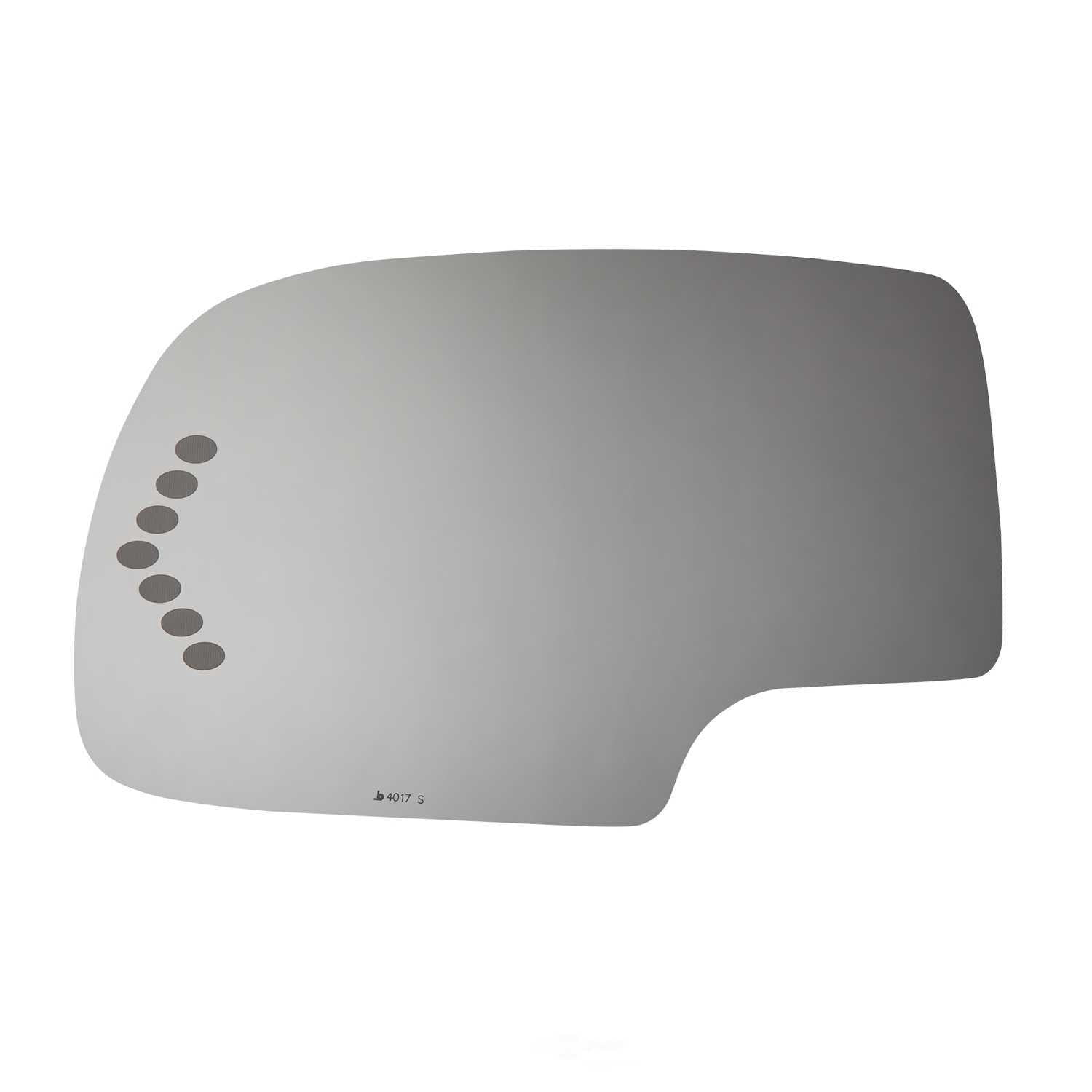 Burco Side View Mirror Replacement Glass - Clear Glass - 4017S