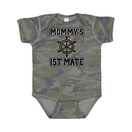 

Inktastic Mommy 1st Mate Sailing Outfit Gift Baby Boy or Baby Girl Bodysuit
