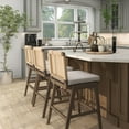 thumbnail image 5 of Guyou Woven Counter Height Bar Stools Set of 4, 29" Natural Wood Bar stools with Seagrass Back for Kitchen Island, Farmhouse & Coastal,  Begie, 5 of 11
