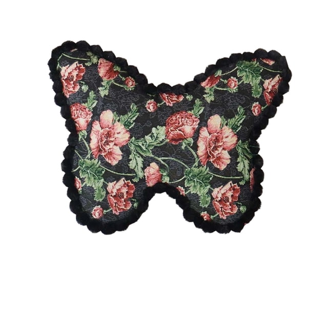 Ohufall Coussin Décoratif Unique en Forme de Papillon Style Rétro avec Rembourrage pour Salon Canapé