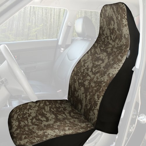 Coverking Universal Seat Cover Designer, Ultra Suede Digital Camo Sand - image 2 of 6
