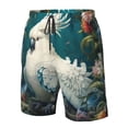 thumbnail image 4 of Fotbe Tropical Parrot Floral Artwork Trajes de Baño Estampados para Hombre, Shorts de Verano de Secado Rápido, Ropa de Playa, Bañadores-X-Large, 4 of 6