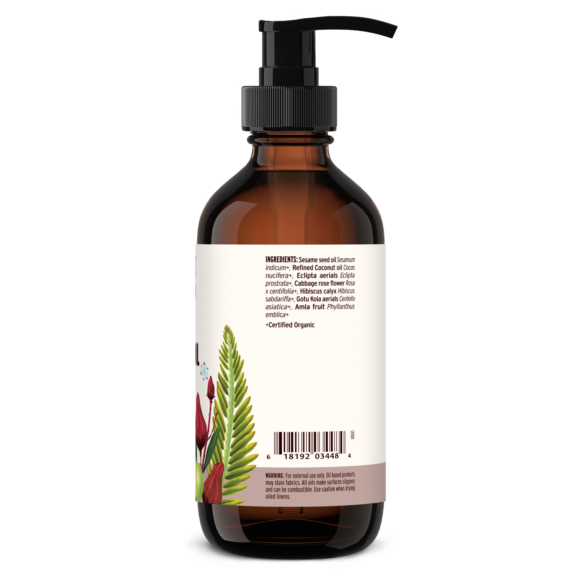 Banyan Botanicals Healthy Hair Oil – Organic Hair Oil with Bhringaraj & Amla for All Hair Types – Ayurvedic Hair Care for Thick & Lustrous Hair – 8 oz. – Non GMO Sustainably Sourced Scalp & Hair Oil