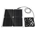 thumbnail image 3 of Soidarity Ventilador de escape de Panel Solar, ventiladores de carga USB profesionales, teléfono pequeño para el hogar, viajes, Picnic, casas carpas, 3 of 6