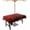 Crimson Red, variant on Blue Teal Spring Floral Outdoor Tablecloth - 60x120 Inch Dining Table Cover, Watercolor Botanical Summer Flowers Waterproof Outdoor Table Cloth with Umbrella Hole & Zipper for Patio