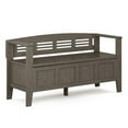 thumbnail image 1 of Simpli Home Adams Banc d'Entrée Contemporain en Bois 48 Pouces Gris Ferme, 1 of 8
