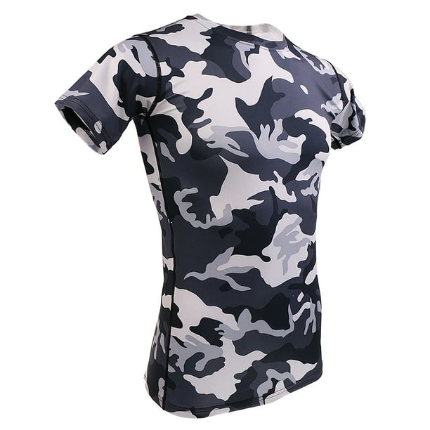 Camiseta sin mangas de compresión elástica para hombre, ideal para usar debajo de la ropa interior deportiva. gris