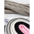 thumbnail image 5 of Gustave Women's Wool Thigh High Stockings,Over The Knee High Socks Leggings, Winter Cable Knitted Stretchy Long Sockings "Gray", 5 of 7