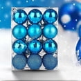 thumbnail image 5 of 24 piezas/juego de adornos para árbol de Navidad de 4 cm que aumentan la atmósfera, diseño de escena decorativa, ligero con cuerda, decoración para árbol de Navidad, brillante, reflectante, blanco, 5 of 5