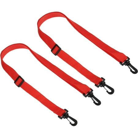 CHENHAINAN 20mmx1.1m Replacement Shoulder Strap  2 Pack Adjustable Swivel Clips Hooks Buckle Slide Crossbody Bag Belt for Water Bottle Carrier Sling Bag  Black